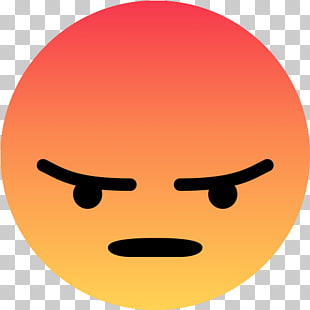 Facebook Like button Emoticon Computer Icons React, angry emoji, Angry emoji illustration PNG clipart