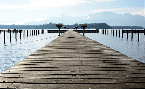 brown wooden dock bridge thumbnail