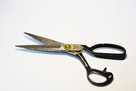 black handle scissors thumbnail