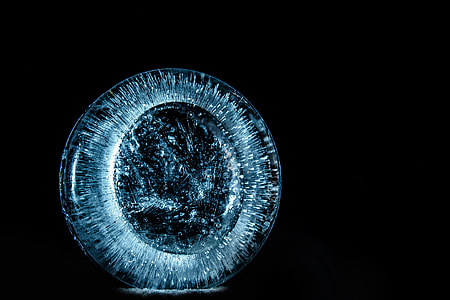 round blue and clear digital wallpaper thumbnail