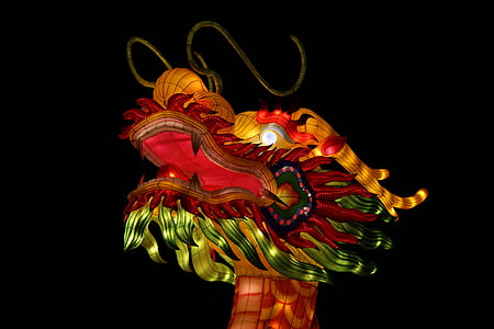 red and yellow chinese dragon thumbnail
