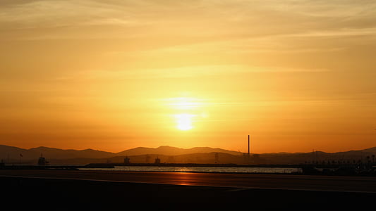 mountain ranges golden hour photo thumbnail