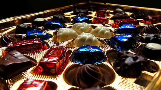 assorted chocolates on box thumbnail
