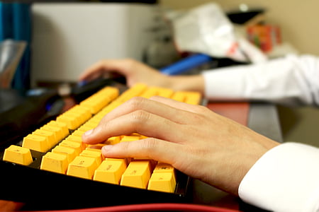person using computer keyboard thumbnail