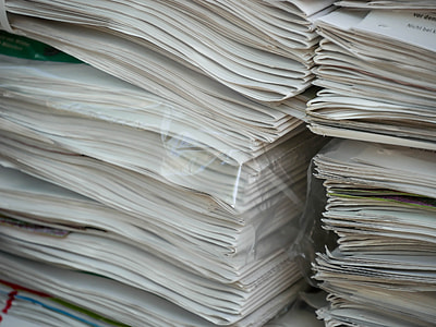 close-up photo of white printer paper lot thumbnail