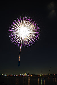 fireworks at night thumbnail