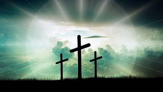 silhouette of three cross thumbnail