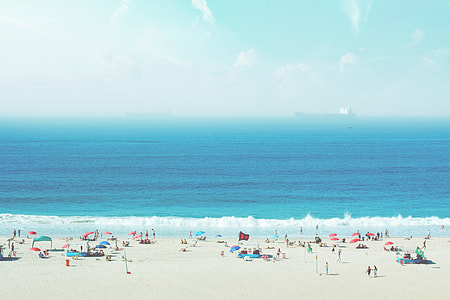 landscape photo of seashore and people thumbnail