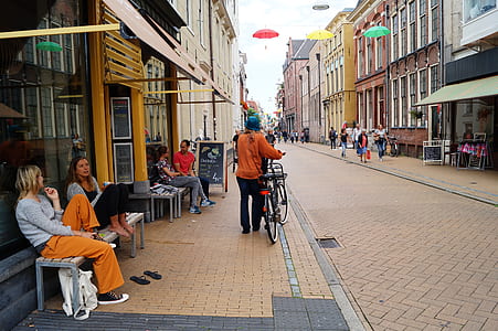 city, road, restaurant, couple thumbnail