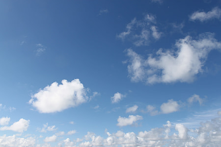 white clouds under blue sky thumbnail
