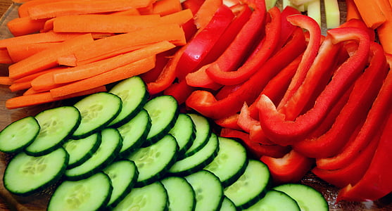 assorted-color sliced fruits and vegetables thumbnail