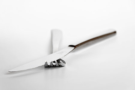 grey steel knife and fork thumbnail
