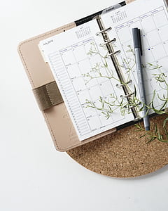gray pen on calendar book thumbnail