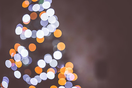 Christmas Tree Bokeh Lights Background thumbnail