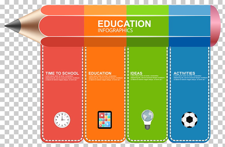 Infographic Euclidean Page Layout Illustration Pencil Banner