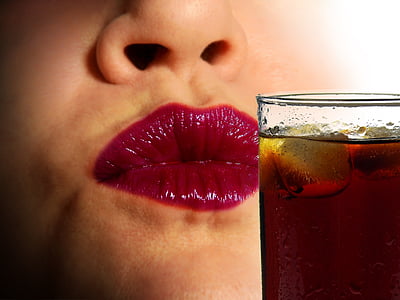 person in red lipstick thumbnail
