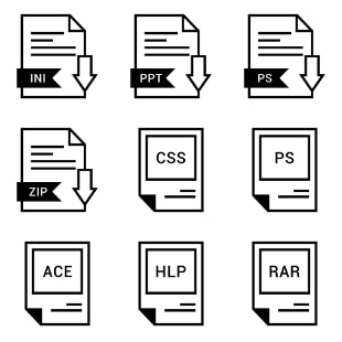 File Names Vol 6 svg vector icon sets