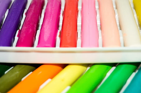 assorted-color chalks in case thumbnail