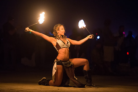 woman having a pyro dance thumbnail