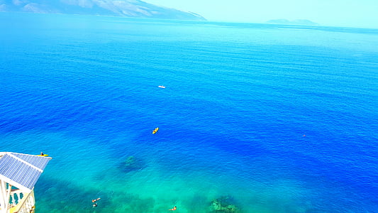 boat on bllue sea thumbnail
