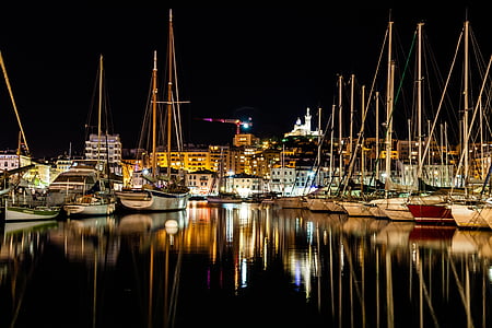 boats docked in pier thumbnail