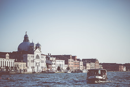 Venice Vaporetto Water-Bus on Canal Grande thumbnail
