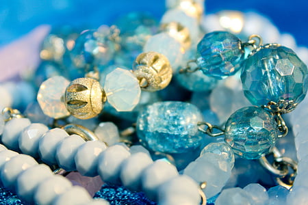 blue gemstones in shallow focus photography thumbnail
