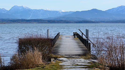 wood, water, mountain, lake thumbnail