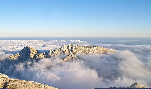 white mountain and clouds thumbnail