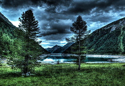 landscape, mountains, nature, sky thumbnail