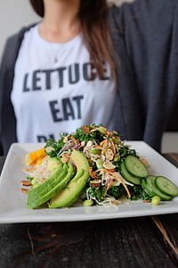 vegetable salad on plat thumbnail