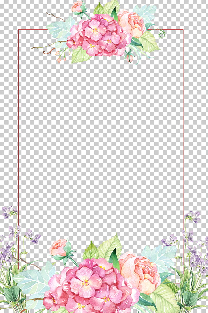 Flower , Beautiful flower borders, pink and yellow floral border, pink and yellow floral border PNG clipart