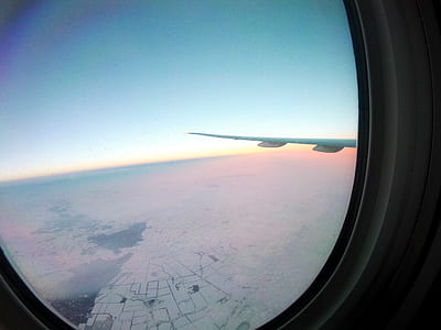 aerial view from airliner window thumbnail