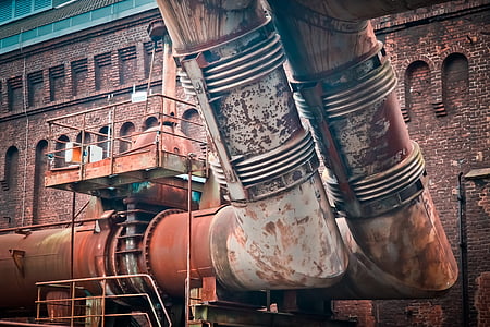 white and brown steel pipes thumbnail