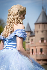 woman in blue tulle gown thumbnail