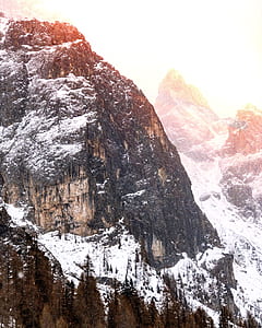 black snowy mountain during daytime thumbnail