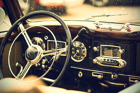 chrome car steering wheel thumbnail