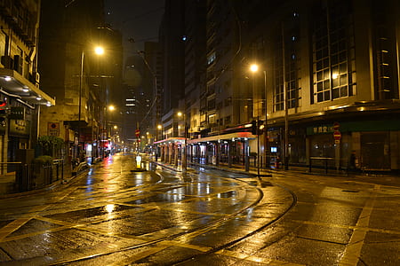 empty road during nighttime thumbnail
