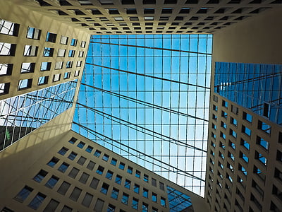 low angle photography of high-rise buildings thumbnail