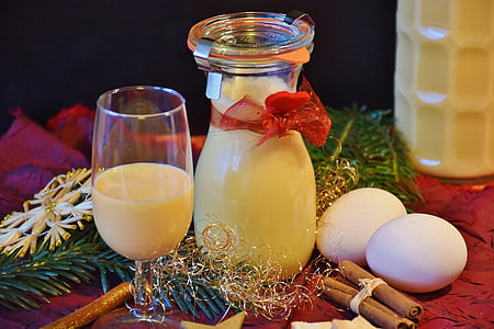 clear glass jar near two white eggs thumbnail