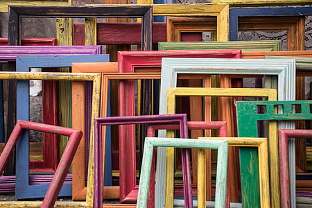 assorted-color photo frame lot thumbnail