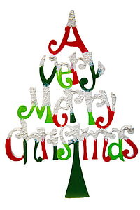 A Very Merry Christmas clip art thumbnail
