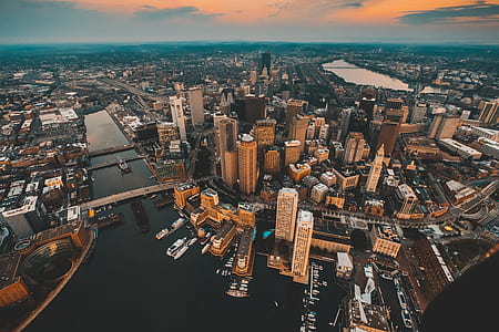 aerial photgraphy of cityscapes thumbnail