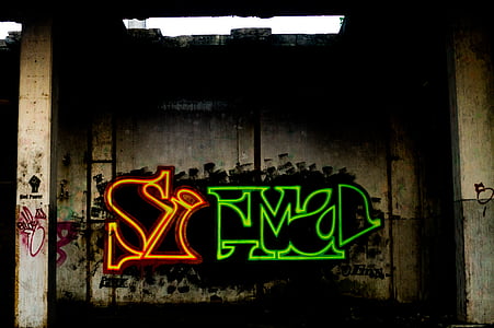 orange and green neon light signage thumbnail