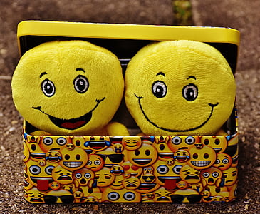 two yellow emoji bags on case thumbnail