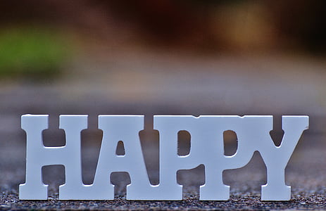 Happy text on concrete surface thumbnail