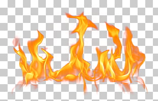 Fire , Fire , orange and yellow flame illustration PNG clipart