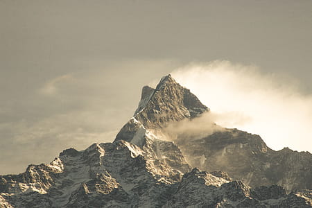 Fog Covered Mountain Wallpaper thumbnail