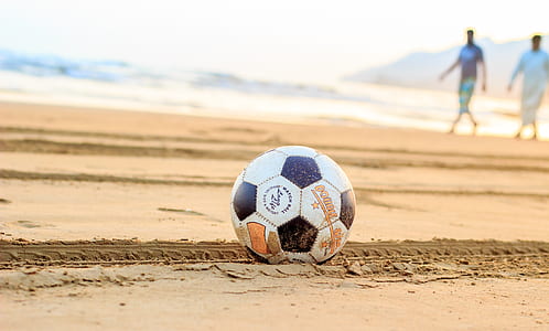 shallow focus photo of soccer ball thumbnail