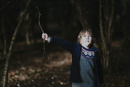 boy holding twig thumbnail